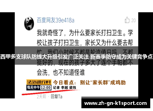 西甲多支球队防线大升级引发广泛关注 新赛季防守成为关键竞争点